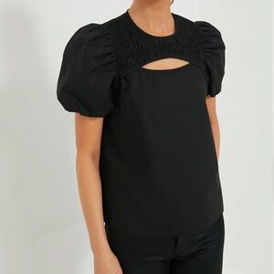 Hyacinth House Black Keyhole Birdie Blouse